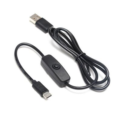 China Type C Cable With Switch Type C USB Switch Cable Type-C To USB Cable With On/Off Power Switch for sale