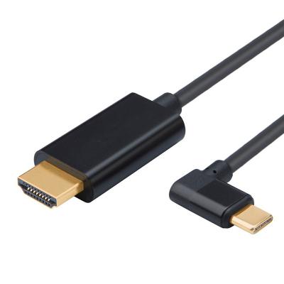 China usb c hdmi cable factory price right angle type c to hdmi cable usb c to hdmi cable for sale