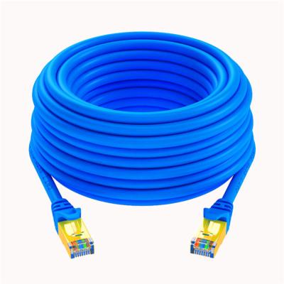 China Outdoor Cat 7 Pure Copper Ethernet Cable Conductor Networking Cat7 Cord Heavy Duty Patch Cable RJ45 for sale