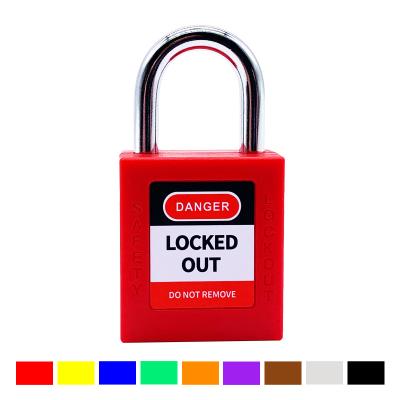 China High Security 25mm Short Steel Shackle Occupational Safety Lockout Locks LOTO Padlock for sale