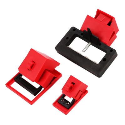 China Fiberglass Reinforced Nylon Clamp On Circuit Breaker Lockout Single Pole MCCB Lockout Devices for sale