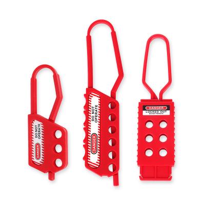 China Nylon Insulated Lockout Nylon Hasp Back Up To 6 Safety Padlock Multi Isolation Hasp for sale