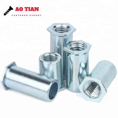 China ZINC Factory Supply Self Lapping Clear Standoff Hole Type Blind Through Hole Type Through Thread Blind Thread for sale