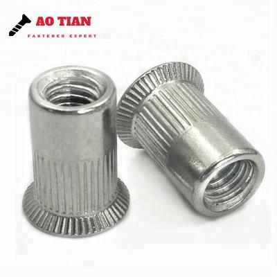 China Factory Supply Milled 316 Stainless Steel Head Body Rivet Nut 304 Stainless Steel Knurled for sale