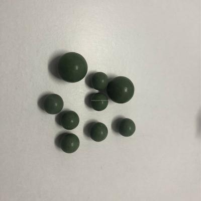 China Polish and Fine Polishing Green Ball Shape Porcelain Vibratory Grinding Stone Media for sale