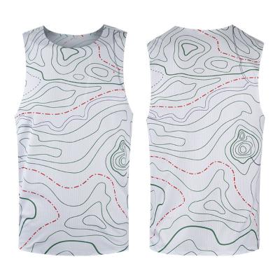 China 100% Polyester QUICK DRY Warm Fabric Fashionable Factory Sales Style Exercise Gym Running Tank Tops for sale