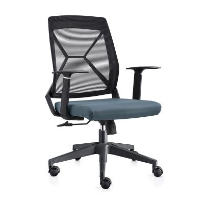 China Chinese Direct Selling Swivel Back Thickened Cipher Stripe Mesh Multiple Color Office Chair for sale