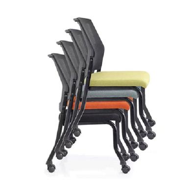 China Chinese New Product PP And Back Fiberglass Frame Environment Friendly Skin Fabric Foldable Training Chair for sale