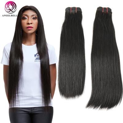 China Angelbella 100% Remy Hair Silky Straight Super Straight Indian Double Wave Factory Hair Bundle Weave Pulled Weave for sale