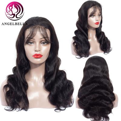 China brazilian body wave hair lace front wig, body wave hair wig hd lace frontal wigs, hd lace front hair wigs with baby hair for sale