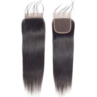 China brazillian hd hair bundles transparent raw lace hairbands closures with lace front closure 4*4 lace closure for sale