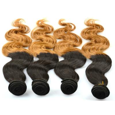 China Angelbella Ombre Body Wave Keratin Hair Extensions 100% Virgin Remy Human Micro Bead Ombre Hair Extensions for sale