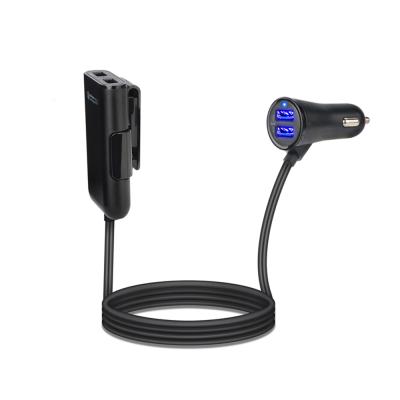 China Universal USB 4 Ports Mobile Phone/Car Charger Front Back Seat QC3.0 Extension USB Fast Charging Cable 4 Ipad/Camera/PDA/MP3 SIPU 36W 8A in 1 Charger for iPhone for sale