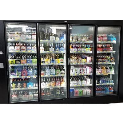 China Freezer Glass Door Display Freezer Vending Door Cold Room Container For Supermarket Drinks Display for sale