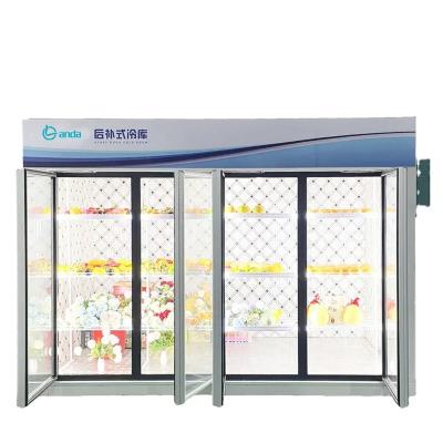 China Freezer Commercial Glass Door Freezer Container China Supplier Transparent Glass Door Freezer for sale