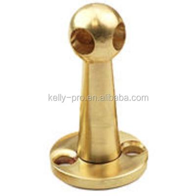 China Use With 5.79 - 6.0 Mm Diameter Stem Solid Brass Fiddle Rail Corner Bracket Decorative Brass Hardware for sale