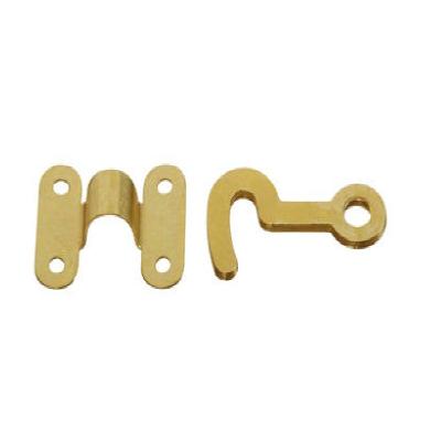 China Surface mount for jewelry box easy installation brass miniature hook brass hook for sale