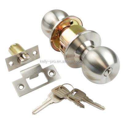 China Easy to install and replace with a srecwdriver knob lock door lock set stainless steel door lock for sale