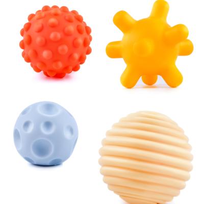 China Hand Baby Bath Toy Most Grab Kids Bath Toy Popular Activity Plastic Ball Floating Soft Plastic Bath Ball For Baby 0M+ for sale