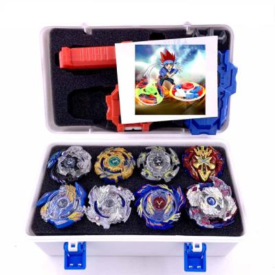 China Professional Alloy+Plastic Metal Battle Shard Storage Box Set Spin Top Toys for sale