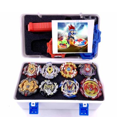 China Alloy+Plastic Metal Battle Splinter Storage Box Set B104 B105 B106 B110 B100 B96 B115 B117 Spin Top With Launcher for sale