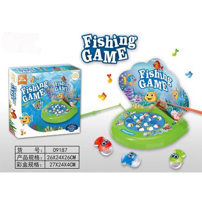 China Magnetic PP Children Play Game Musical Fishing Toys for sale