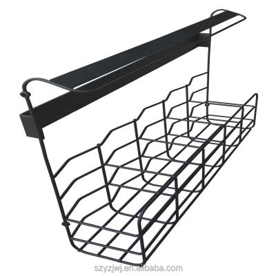 China Durable customized sturdy wire steel diversified wall mounted tidying basket added for storage and organization for sale