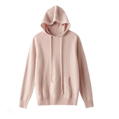 China Hoodies 100% Cashmere Anti-wrinkle Women's Sweaters High Quality Solid Color Soft for sale