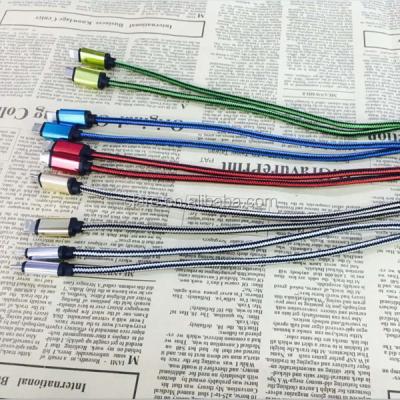 China Mobile Phone Types Braided Cable For iPhone , Popular Durable Braided USB Data Charger Cable For iPhone for sale