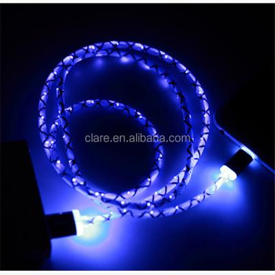 China Cell phone types sell led usb cable, OEM usb data and wholesale charging cable with led usb cable for sale