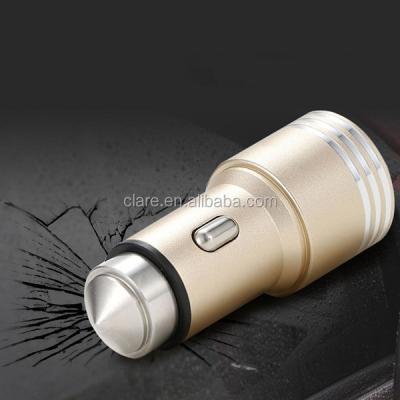 China Multipurpose hot sale car charger usb, metal car charger safe dual port usb 5V 2.1A for sale