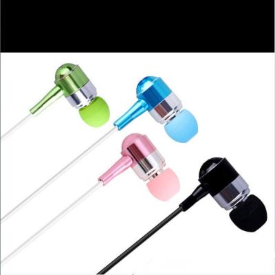 China In-ear Metal Stereo Headphones In Ear , Wired Headphones With Mic for sale