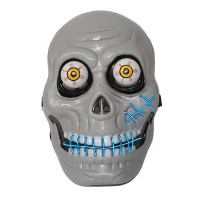 China New Hot Sale PVC Scary Glow Mask Masquerade Party LED Mask Halloween LED Mask for sale