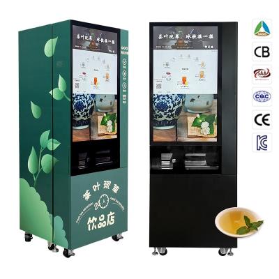 China SDK Workers Commerical Happy Tea Leaf Vendor Machine JQ-002-A01 For Public for sale