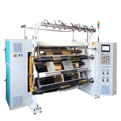 China metallized pet film hot stamping aluminum foil automatic slitting and rewinding machine for sale