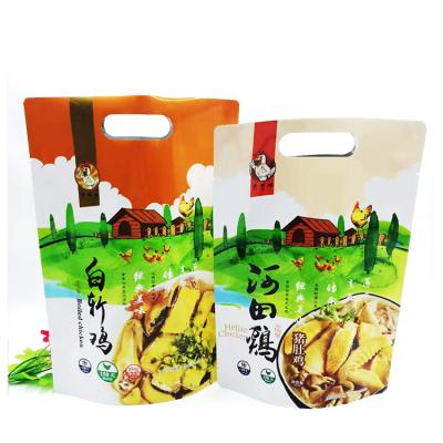 China Wholesale Recyclable Brown Doypack Zip Lock Paper Bag Zipper Top Kraft Paper Holder For Flour Packaging With Window for sale