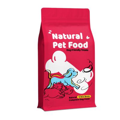 China Recyclable Custom Printed Coated Plastic Standing Dog and Cat Food Packaging Aluminum Foil Zip Lock Compound Bag for sale