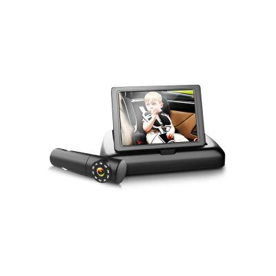 China Remove Smell Baby On Seat Clear View Camera Rear Facing Wide Infant 4.5 Inch Car Mirror Monitor System for sale