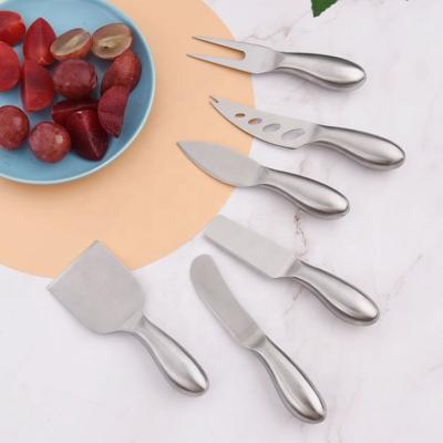 China Latest Viable Customize Logo 6 Piece Stainless Steel Cheese Knife For Outdoor Kitchen for sale