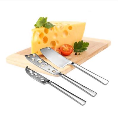 China 2022 Viable Hot Sales 3 Pieces Stainless Steel Cheese Knife Fork Kitchen Tools For Christmas Gift for sale