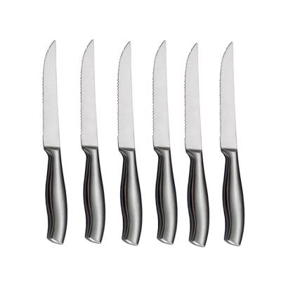 China Amazon viable hot seller shape all stainless steel kitchen table flatware knife steak knives for sale