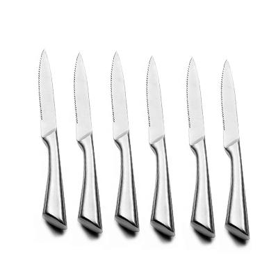 China Viable Hot Selling Custom Logo Stainless Steel Steak Knife Sharp Classic Classic Kitchen Knife for sale