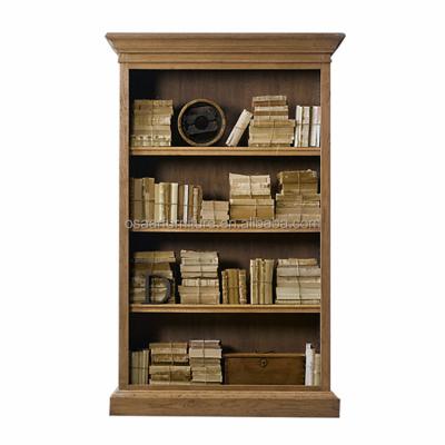 China Solid Wood Vintage Living Room Furniture Distressed Wood Book Cabinet for sale