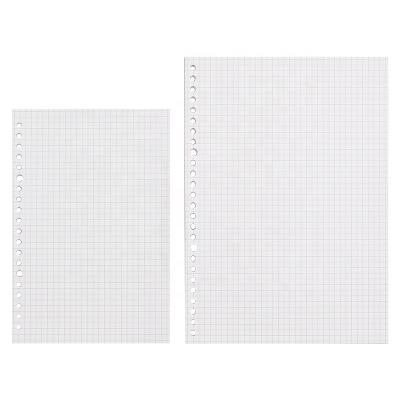 China Planner 2022 B5 Notebook Filler Paper Page Lined Hole B5 Punched Refills Insert Filler Paper Pages In B5 Set for sale