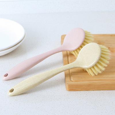 China Long Handle Kitchen Tableware Sink Stove Wash Hanging Cleaning Brush Household Sustainable Decontamination Pot for sale