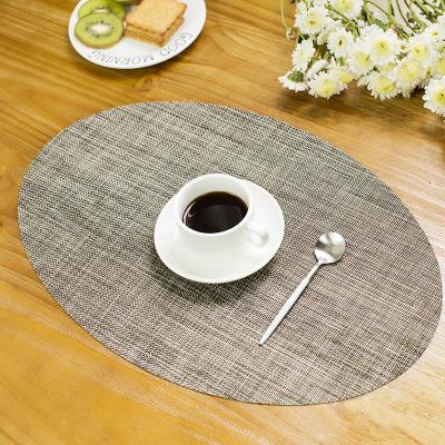 China Non-slip Washable Table Mats Set Multi Colors PVC Viable Insulation Place Mats Match Your Dining Table for sale