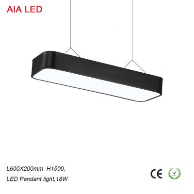 China La oficina comercial negra moderna 18W de SMD 18W LED llevó la lámpara pendiente del colgante light/LED en venta