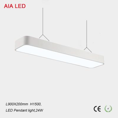 China La oficina comercial blanca interior moderna 24W llevó la luz pendiente para el droplight usado/llevado de la escuela en venta