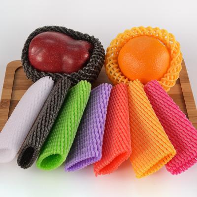 China Elasticity Premium Good Quality Customizable Size Foam Sleeves Foam Fruit Net Plastic Cover Mesh Tube Protector Cover for sale