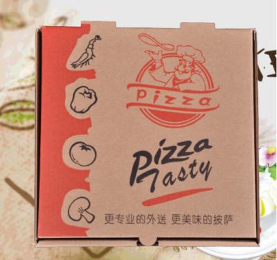 China Recyclable Factory Wholesale Cheap Customizable Logo Printed Pizza Box Bulk Square Pizza Box for sale